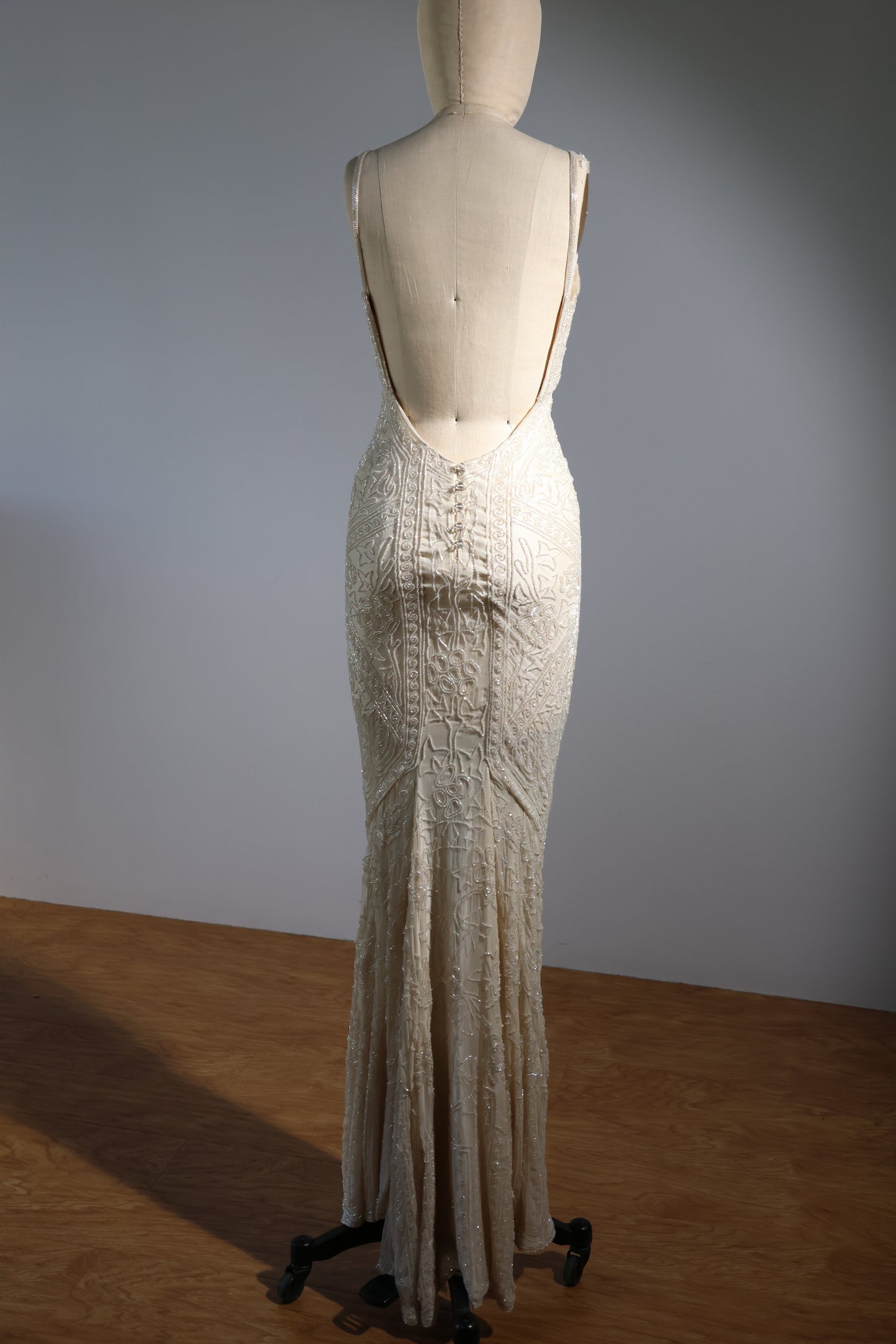 Les Habitudes Trellis Gown 171 - Ivory / Ivory