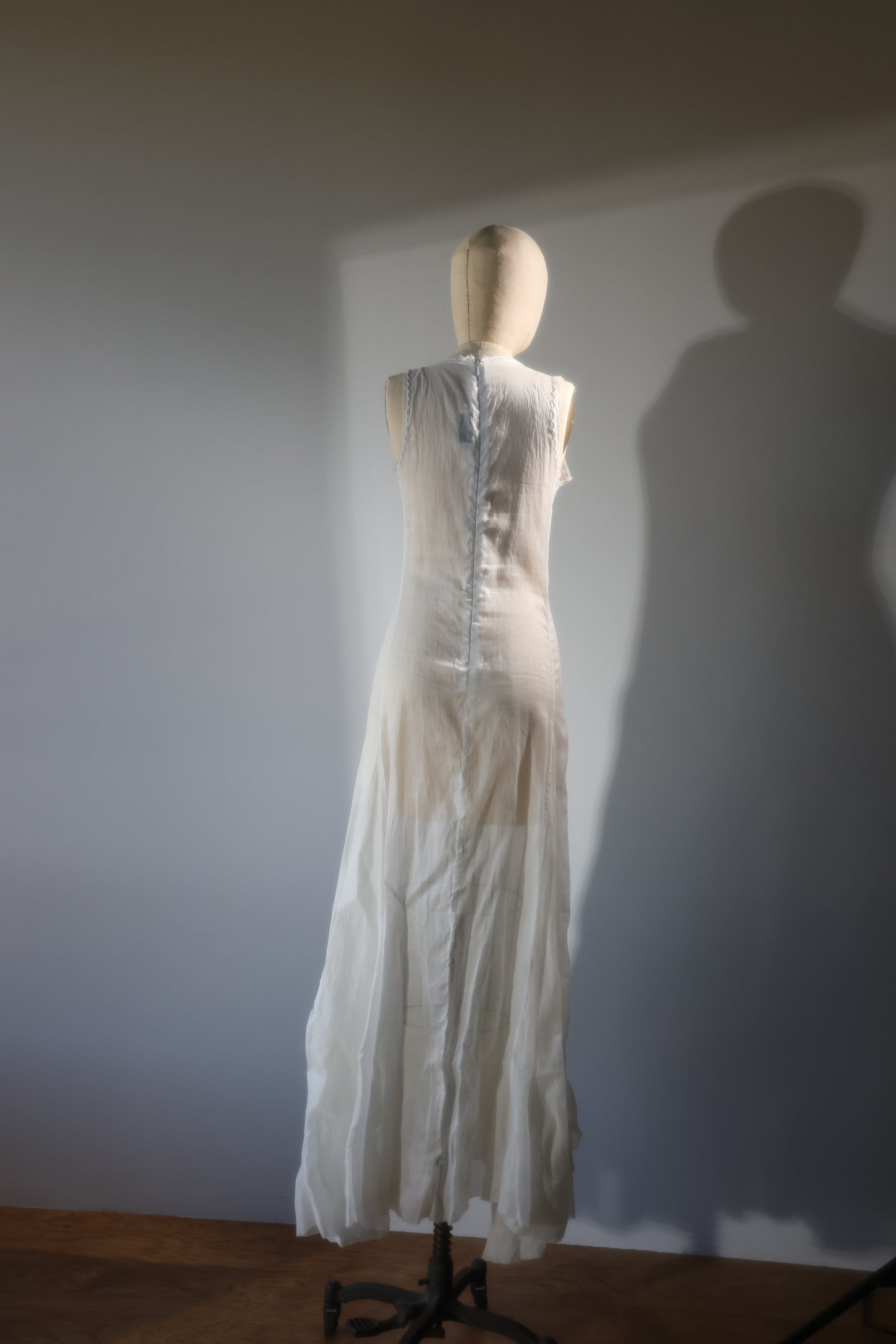 Les Habitudes Cotton Organdy Dress Long - White
