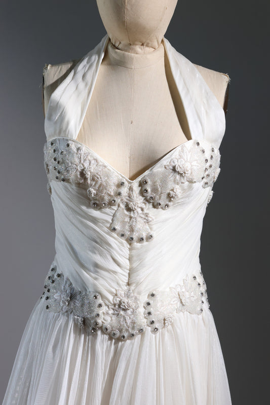 Eavis & Brown Corset Dress 166 - White/White