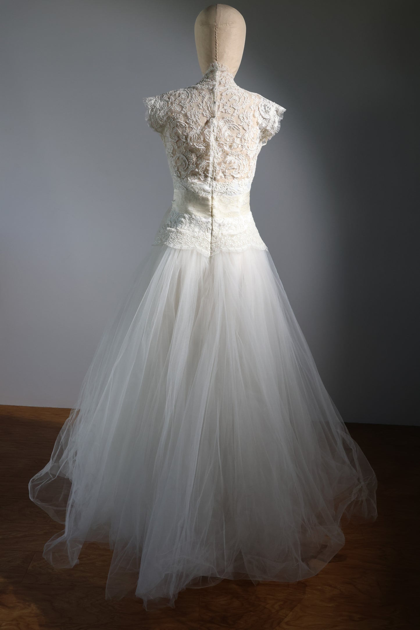 Eavis & Brown Grace Dress Long Silk Tulle - Ivory