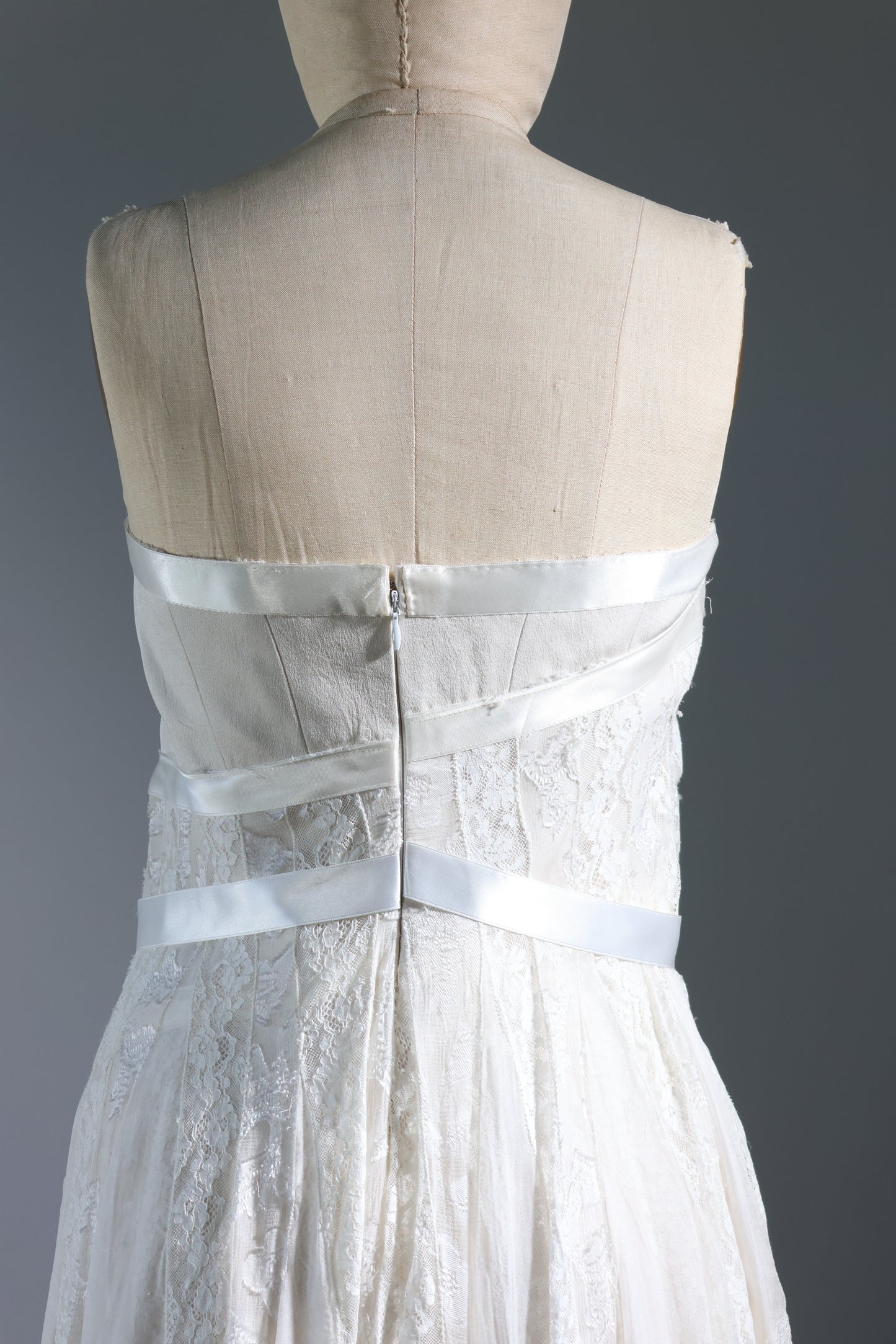 Marc Le Bihan Strapless Lace Dress - Ecru