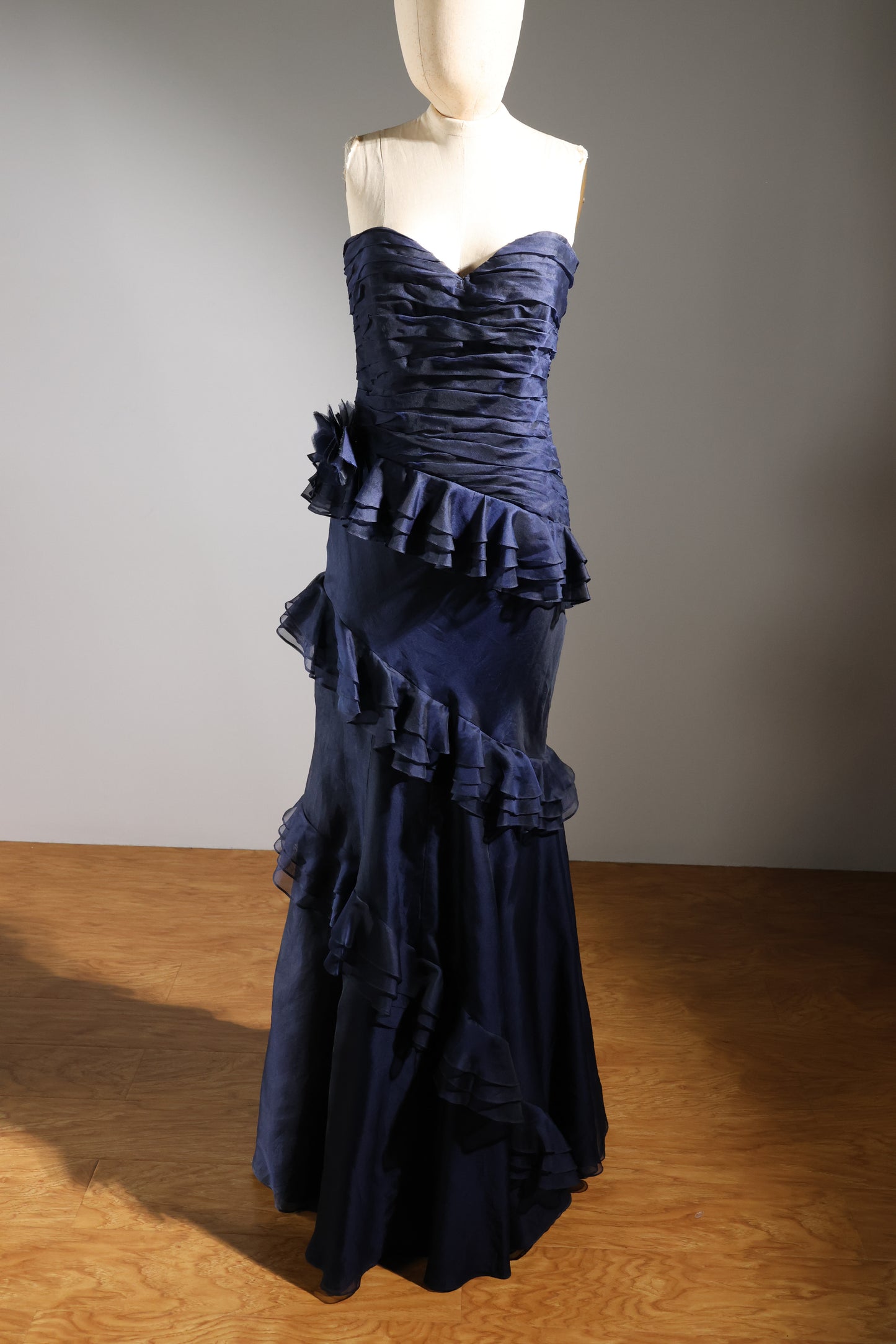 Eavis & Brown Assymetrical Dress - Navy