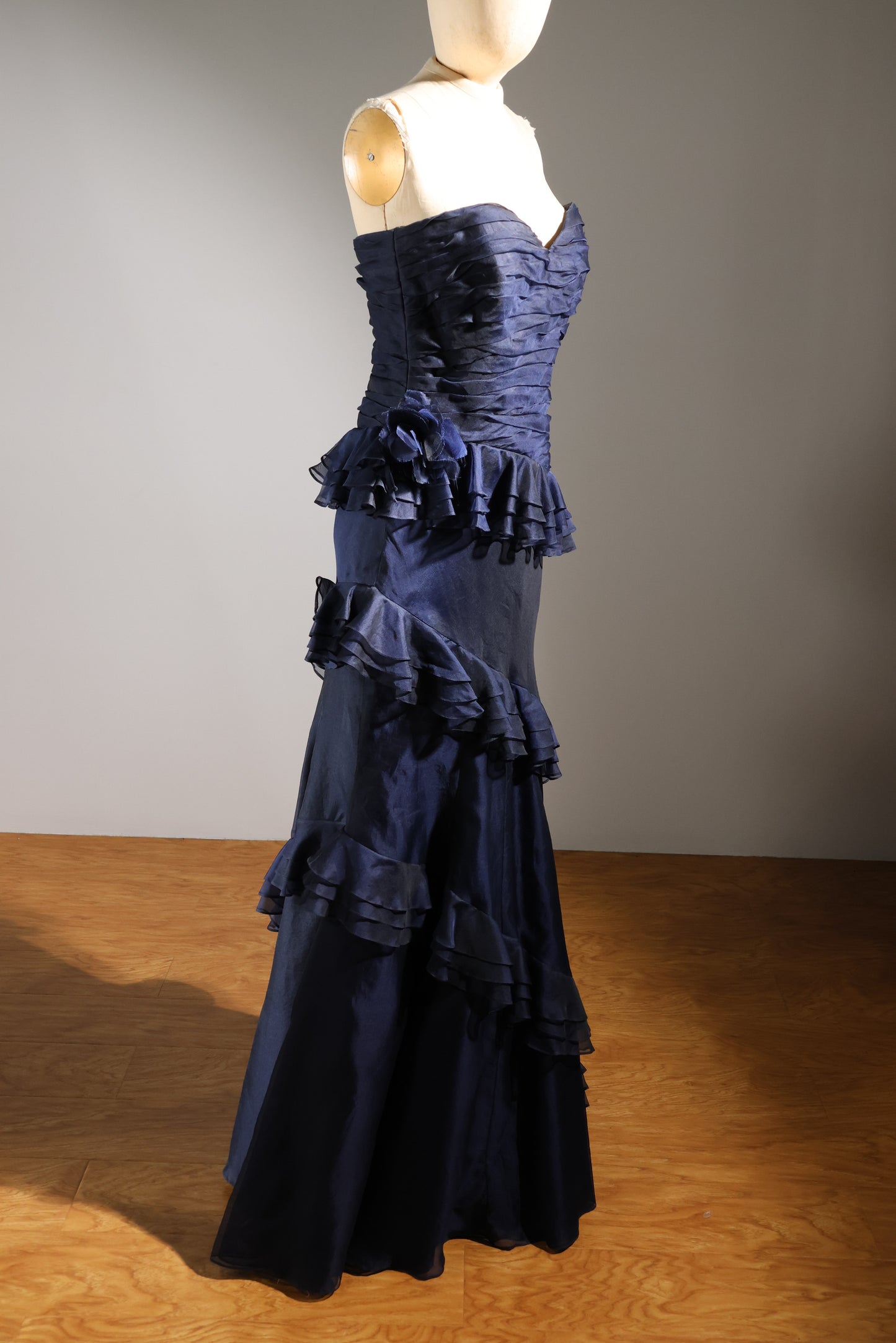 Eavis & Brown Assymetrical Dress - Navy