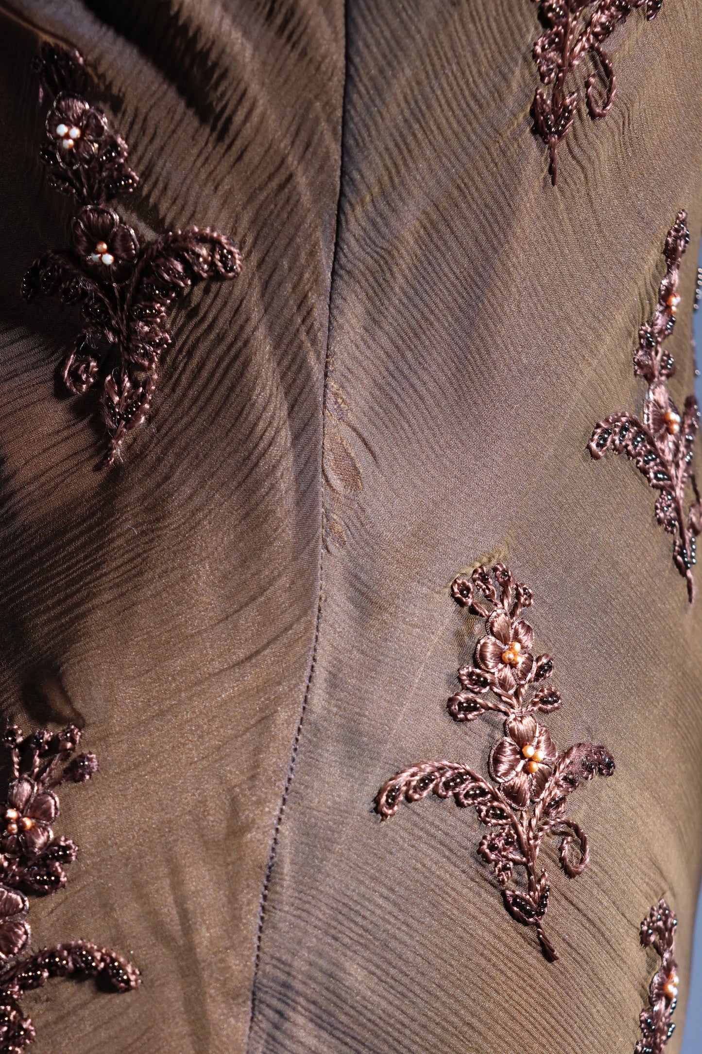 Eavis & Brown Scallop Dress - Bronze