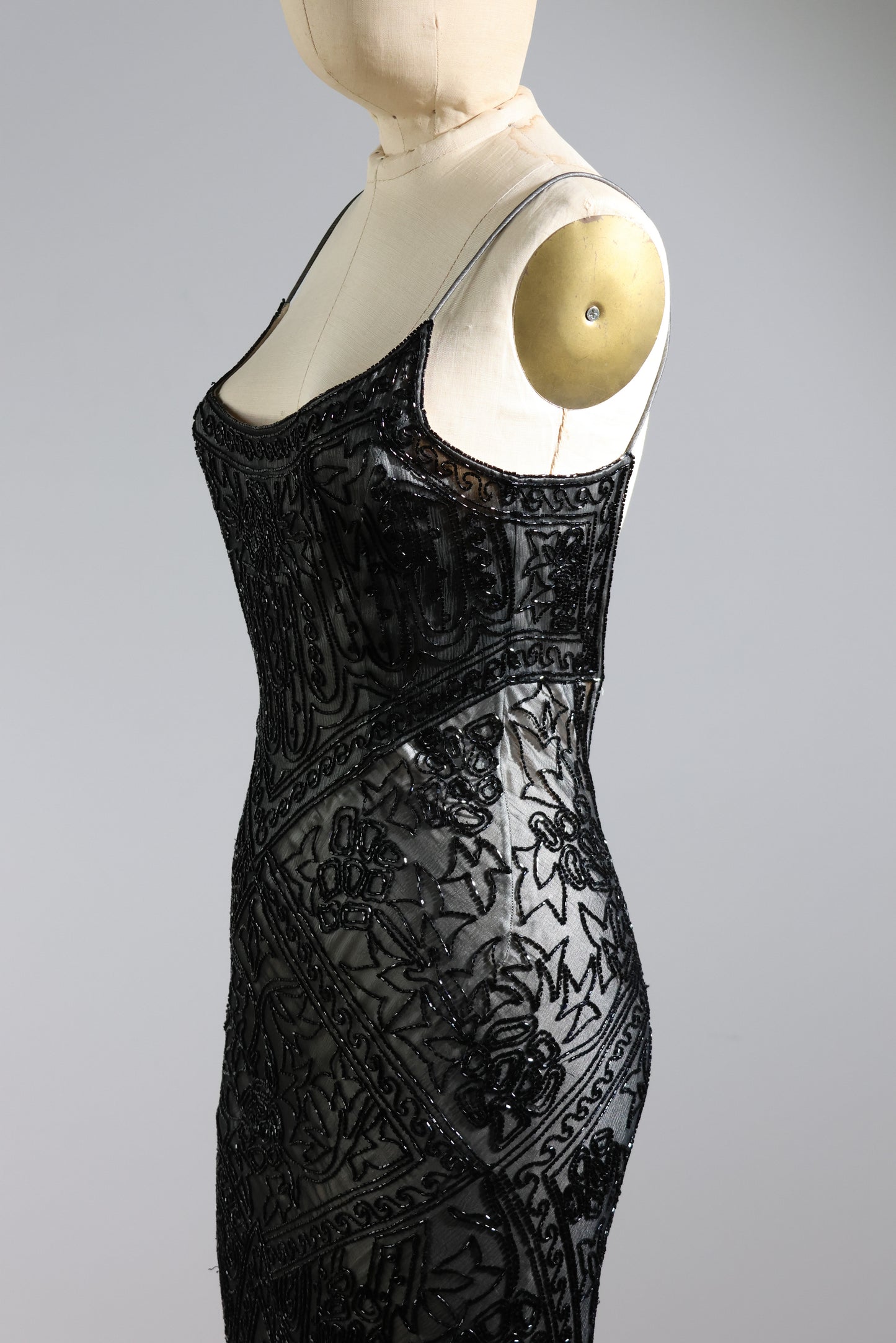Eavis & Brown Trellis Long Dress 71 - Black / Ivory