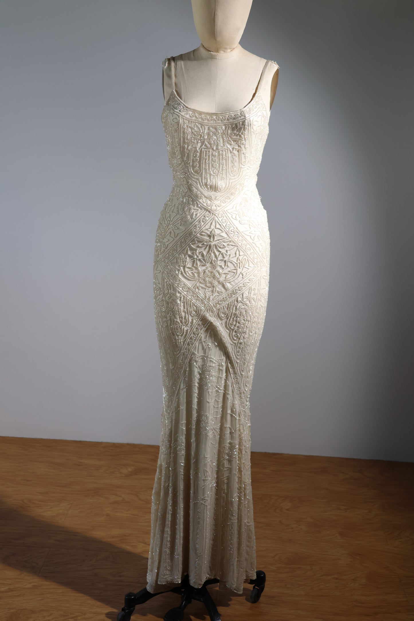 Les Habitudes Trellis Gown 171 - Ivory / Ivory