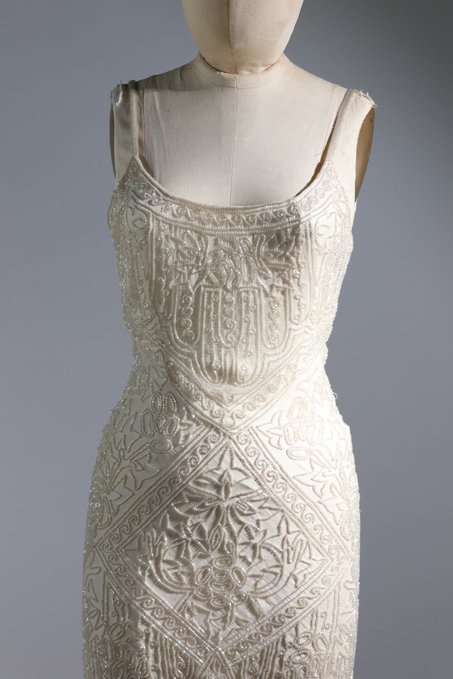 Les Habitudes Trellis Gown 171 - Ivory / Ivory
