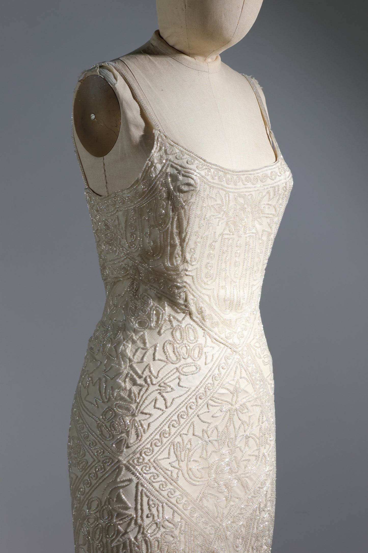 Les Habitudes Trellis Gown 171 - Ivory / Ivory