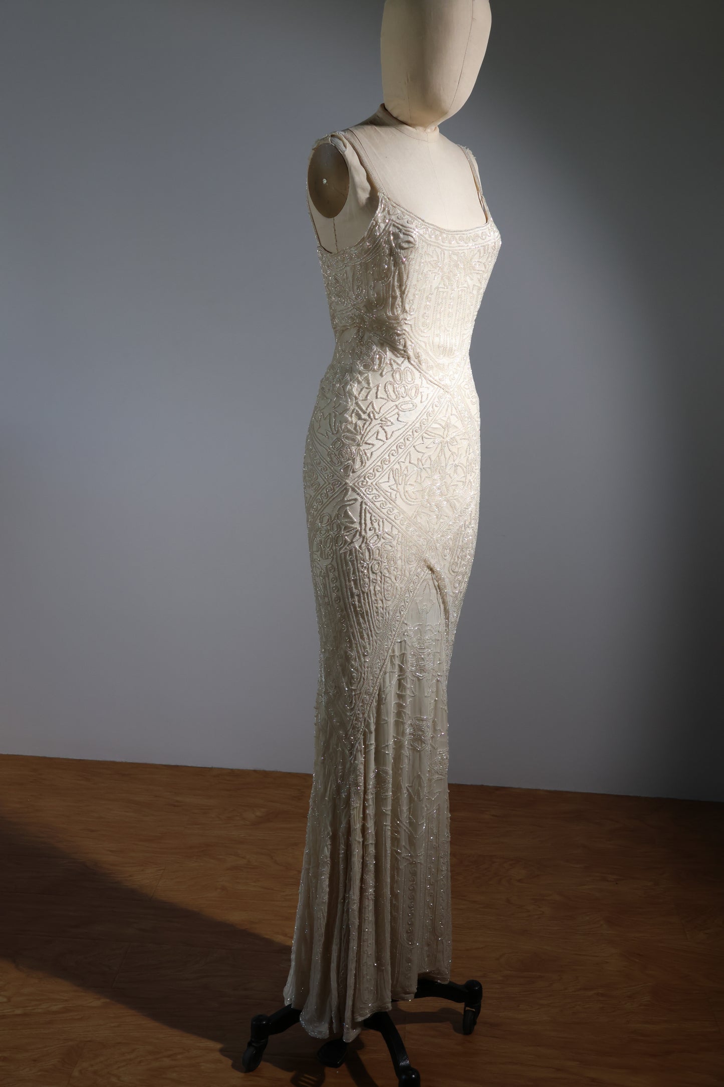 Les Habitudes Trellis Gown 171 - Ivory / Ivory