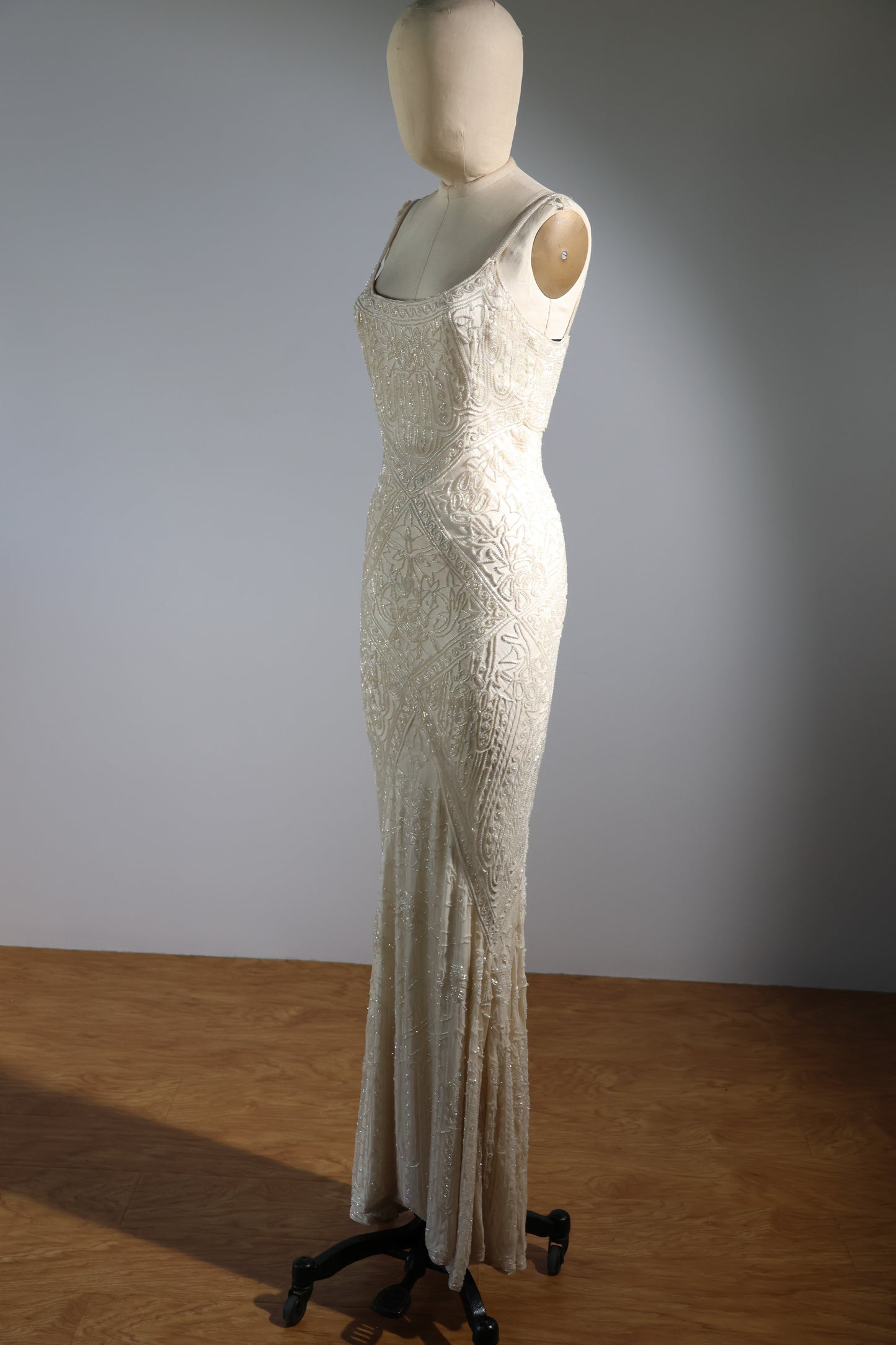 Les Habitudes Trellis Gown 171 - Ivory / Ivory