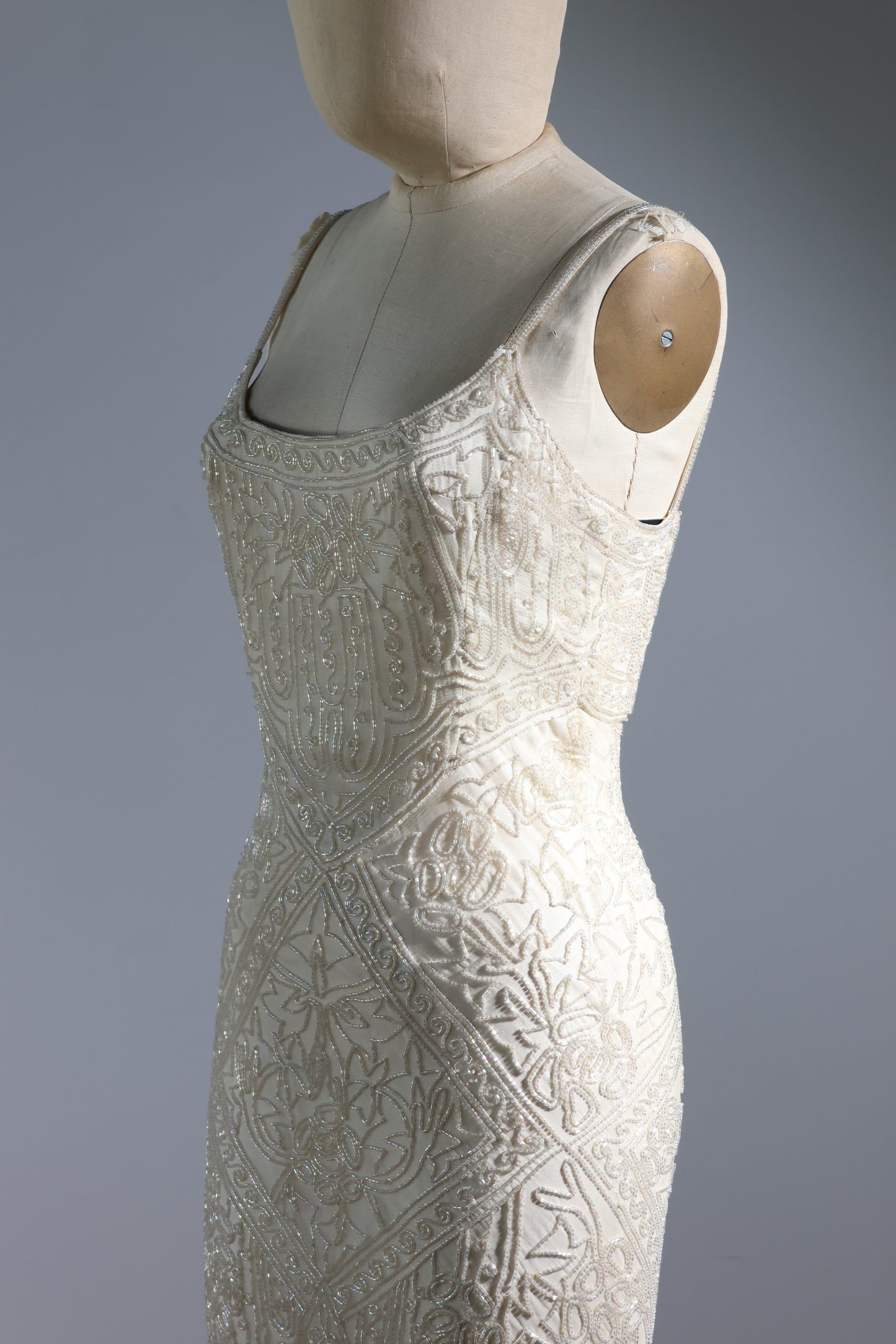 Les Habitudes Trellis Gown 171 - Ivory / Ivory