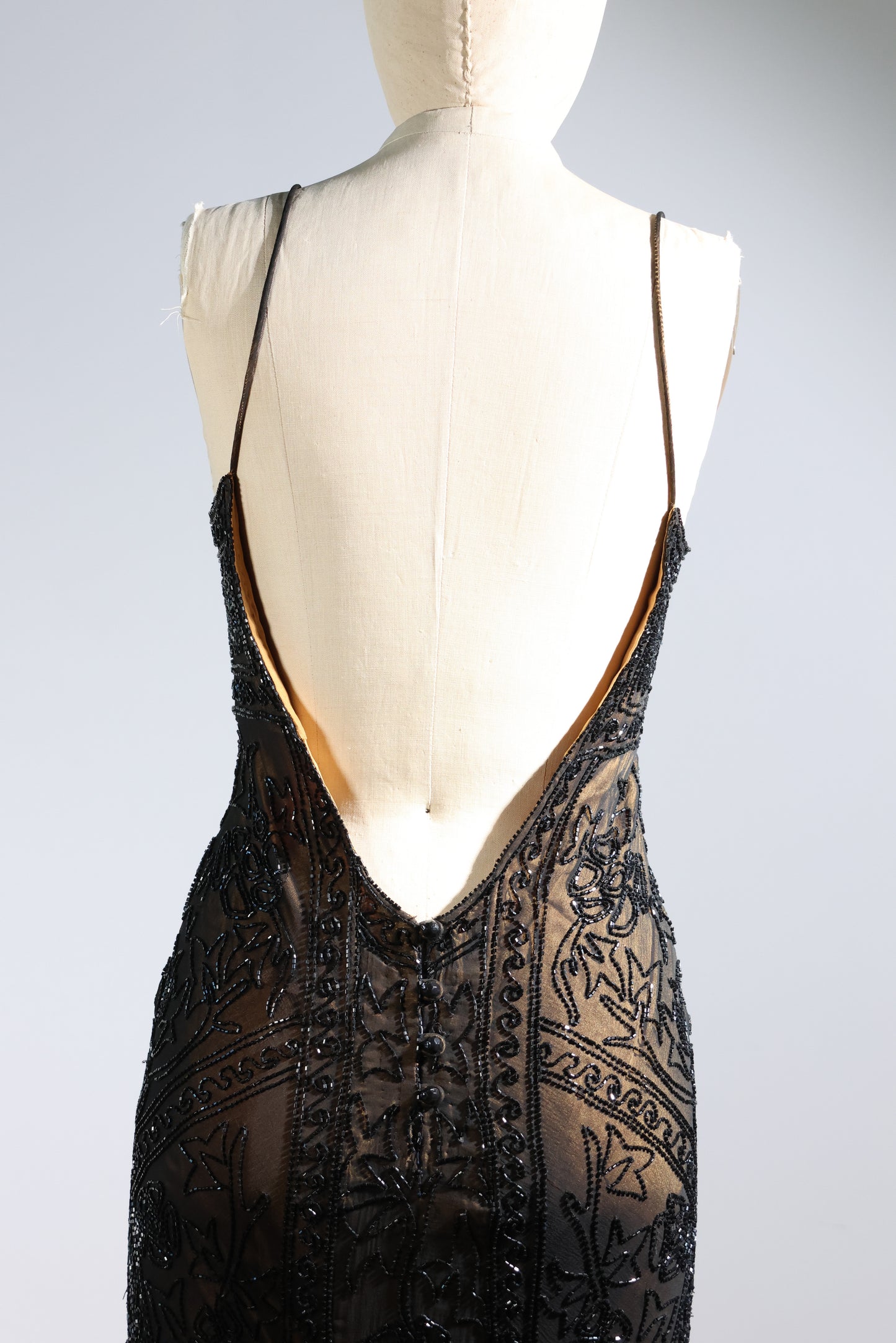 Eavis & Brown Trellis Long Dress 71 - Black / Gold