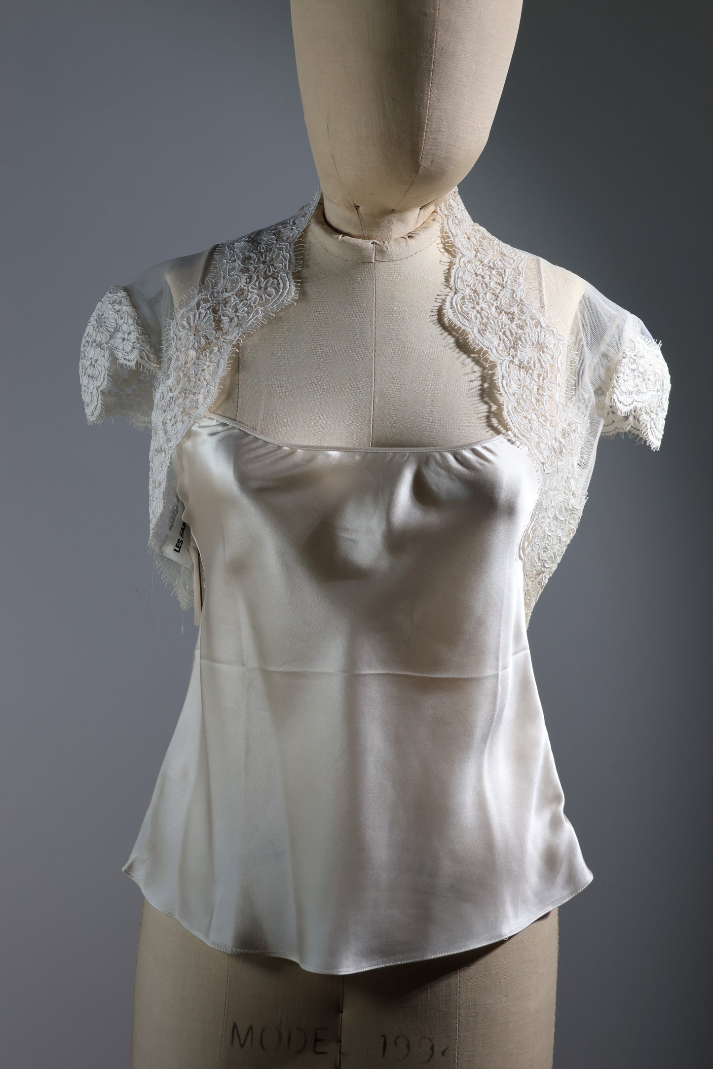 David Fielden Bolero Tulle Lace - White