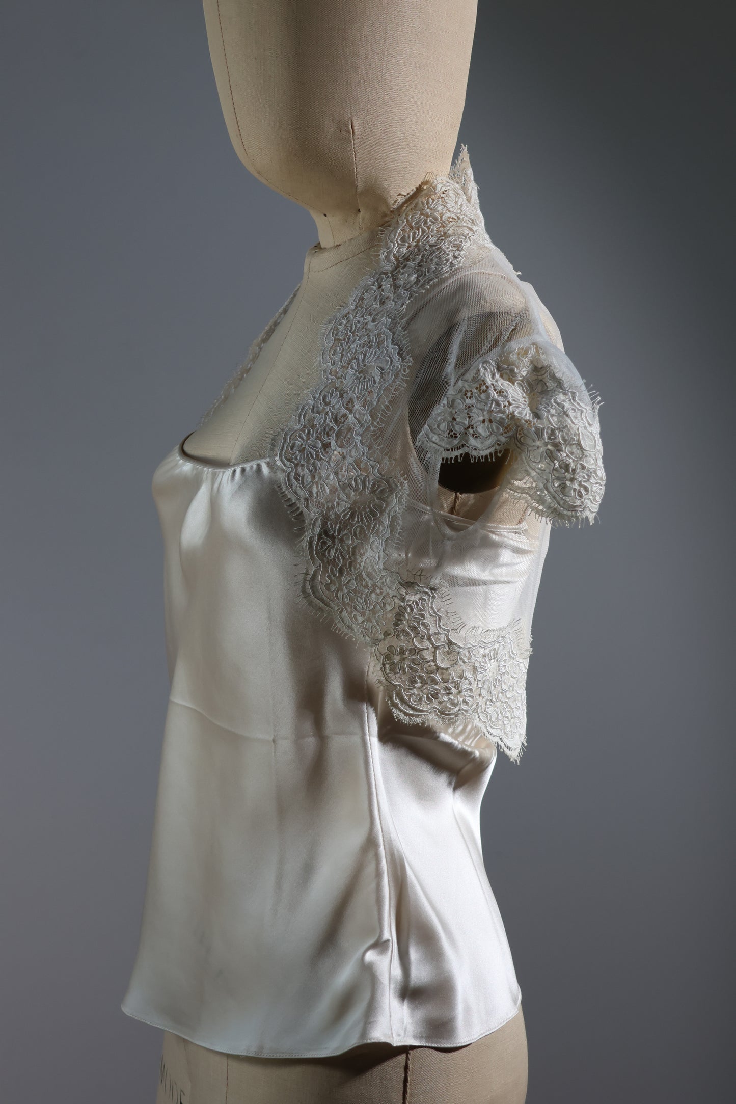 David Fielden Bolero Tulle Lace - White