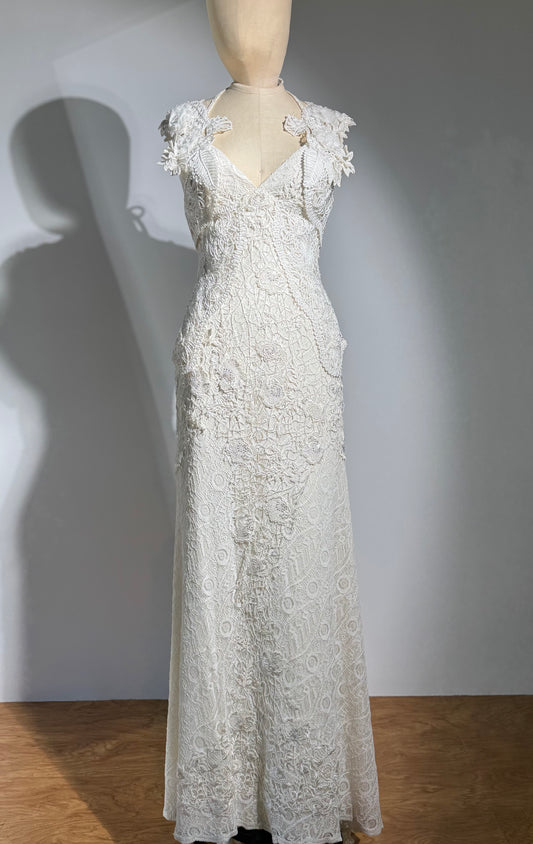 Yolan Kris Sita Dress With Bolero - Ivory